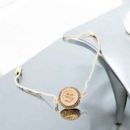 Gold Men’s bracelet with Dollar dial