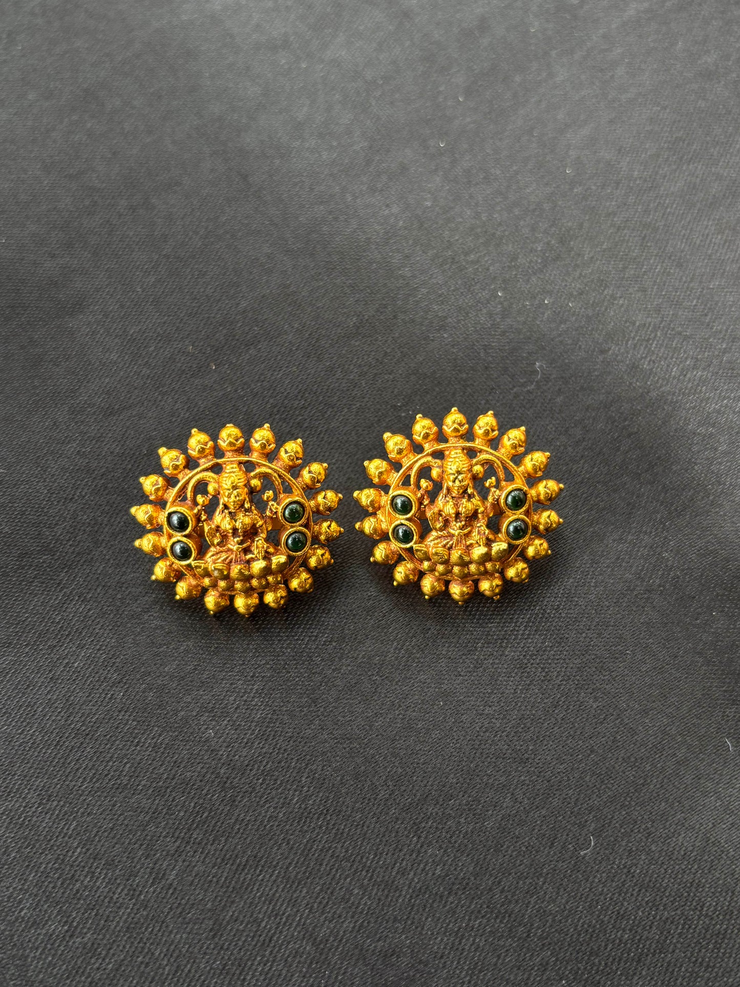 Gold Plated Silver temple jewellery necklace set
