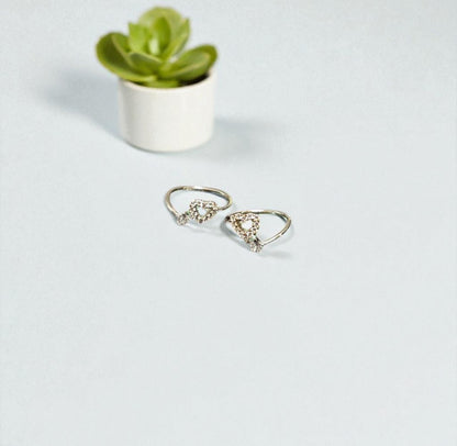 Heart Upside Open 925 Toe ring