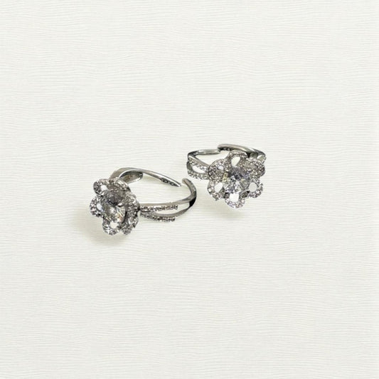 Flower Cz Toe ring