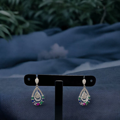 Multicolor festive earring