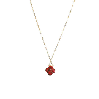 Dual Color Premium Flower pendant with box chain