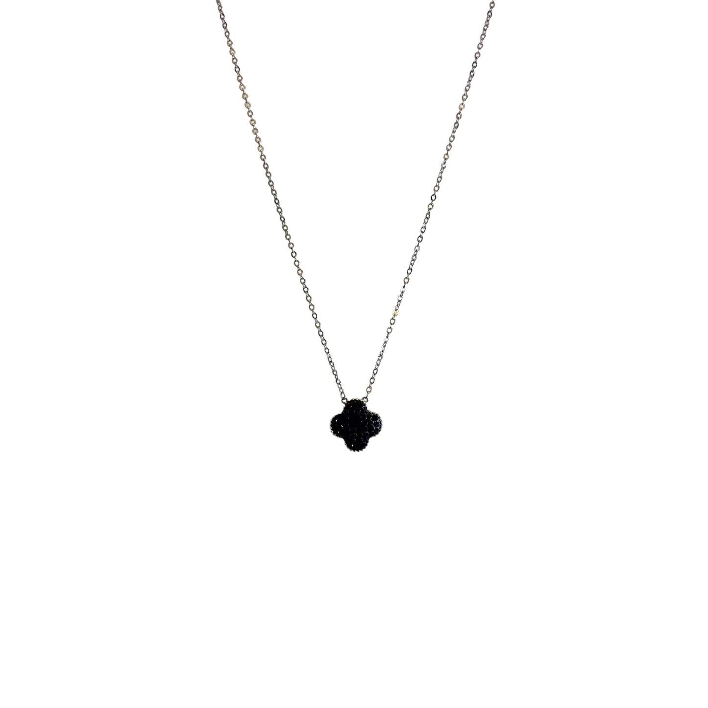 Black Flower chain Necklace