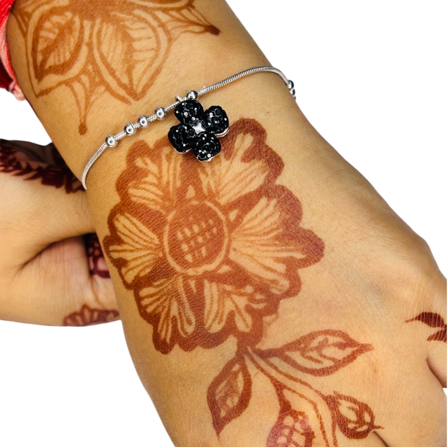 Dual shade Flower sleek bracelet