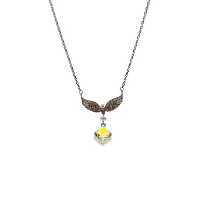 Swarovski  wings 925 silver Necklace