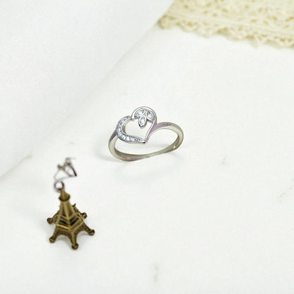 Heart Sympony Silver Ring