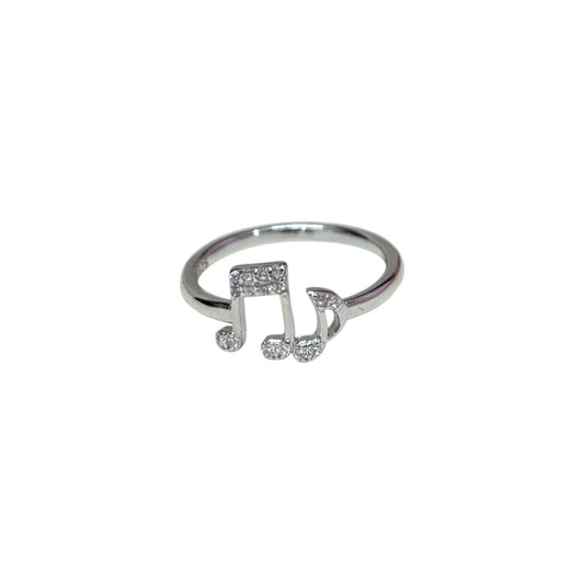 Musical Note Proposal Silver Ring