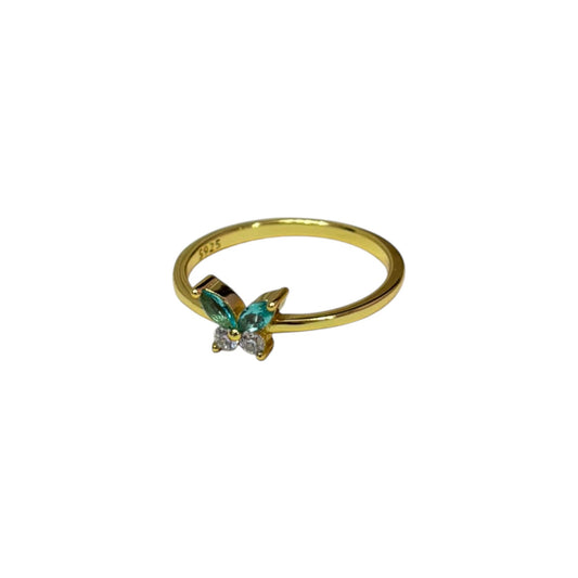 Butterfly Gold plated ring