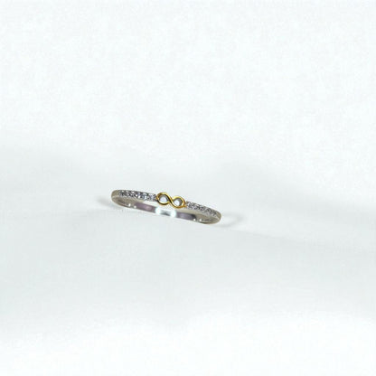 Minimal Infinity Silver Ring