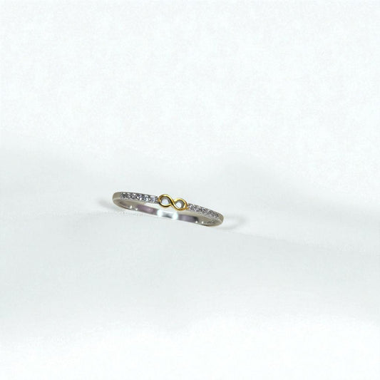 Minimal Infinity Silver Ring