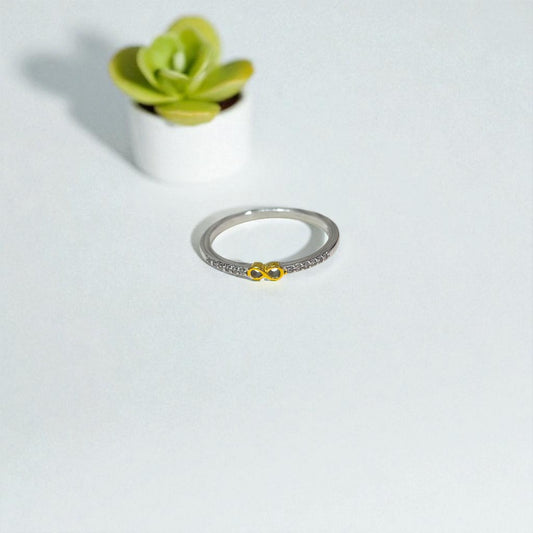 Minimal Infinity Silver Ring