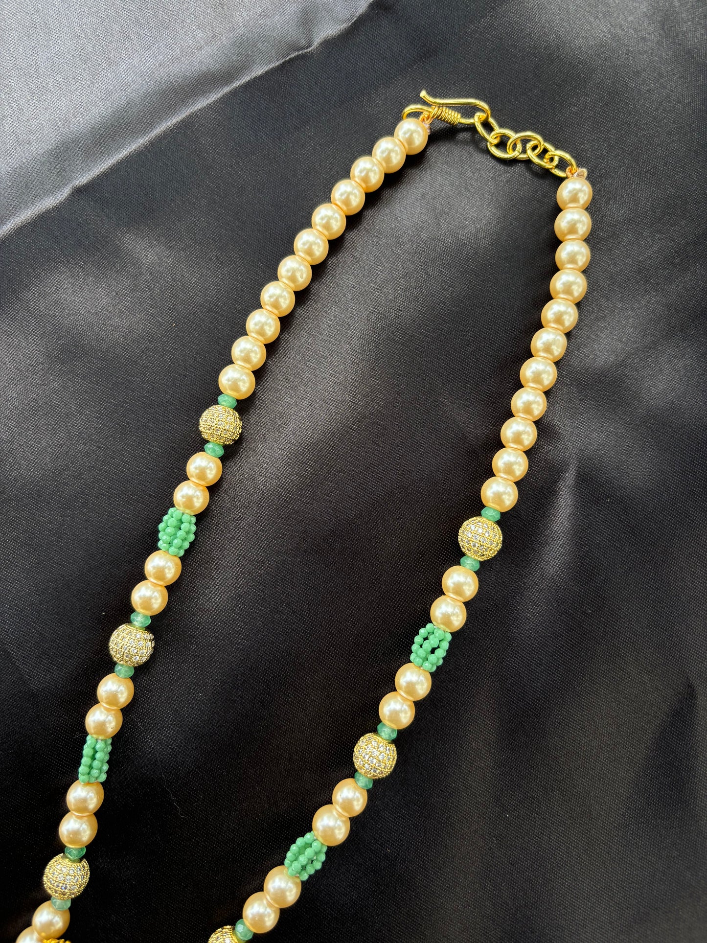 Royal silver temple jewelery set