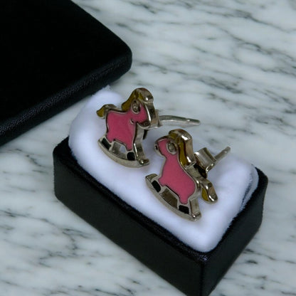 Colorful Horse Kids Silver Earring