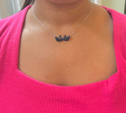 First date Swan Silver chain set