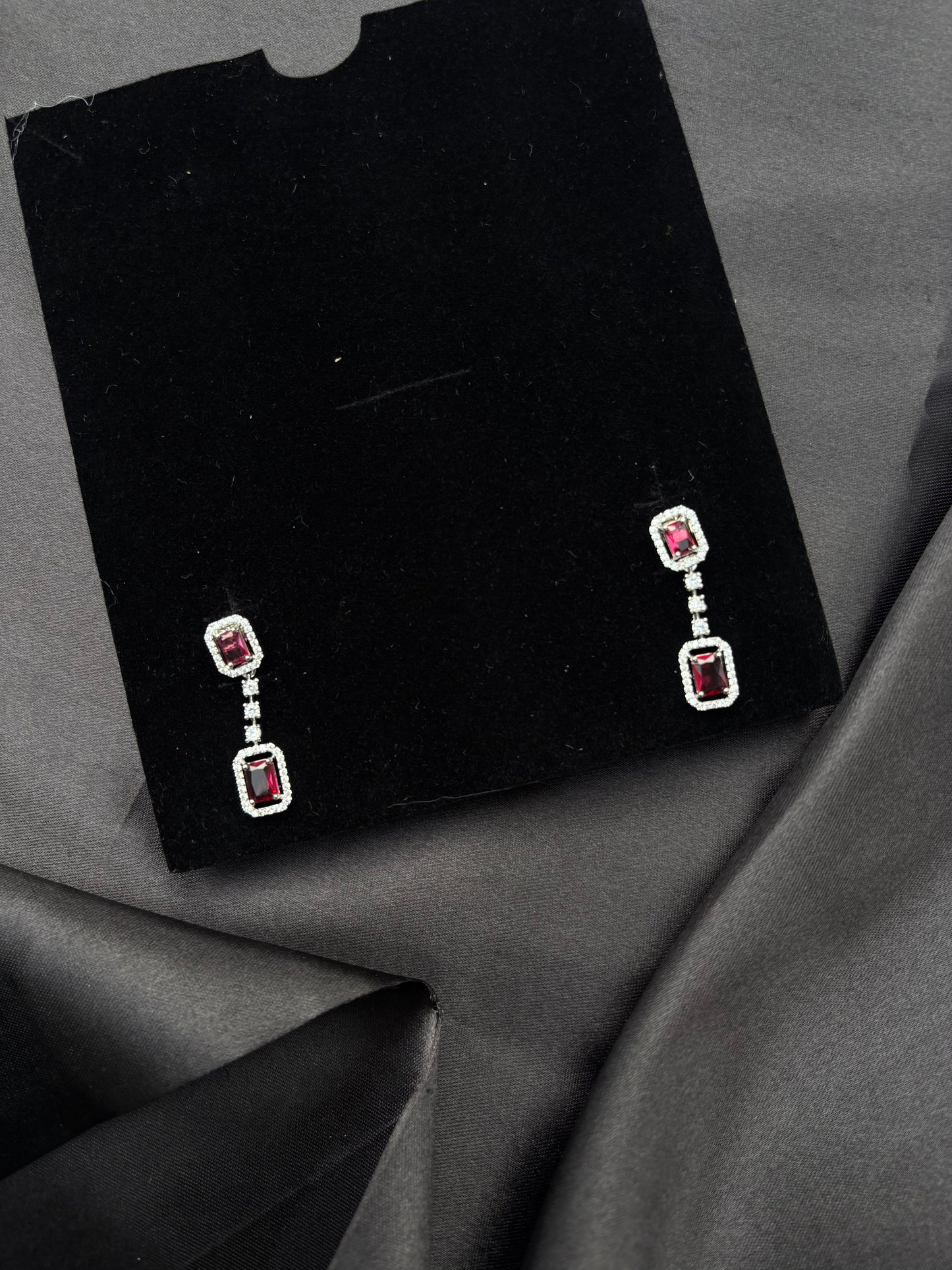 Shining Ruby Necklace set