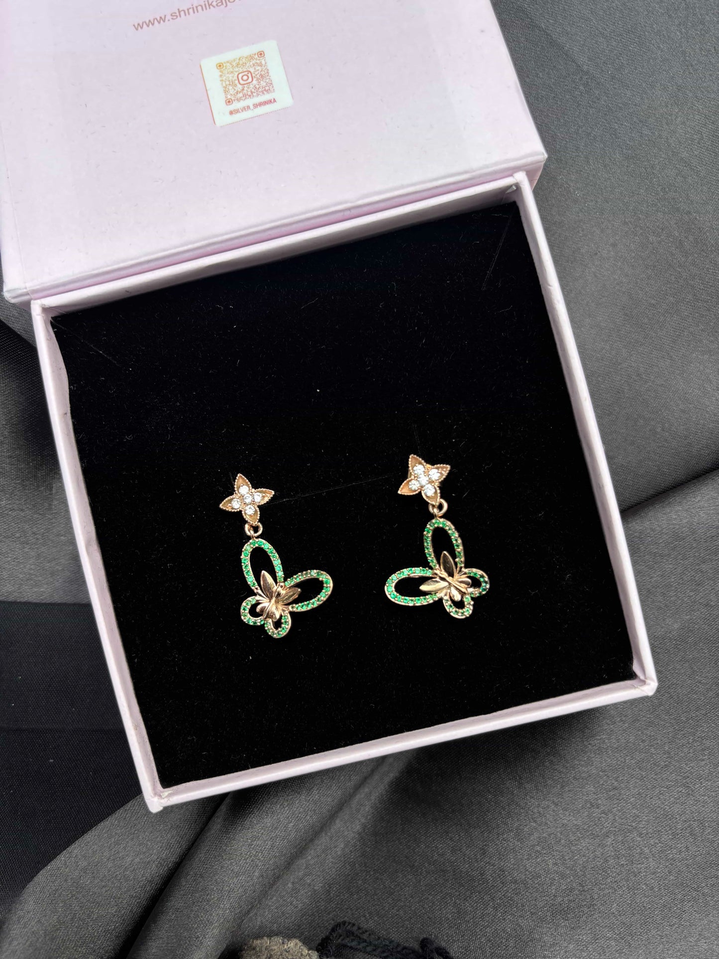 Butterfly Delight - Rose Gold Necklace set