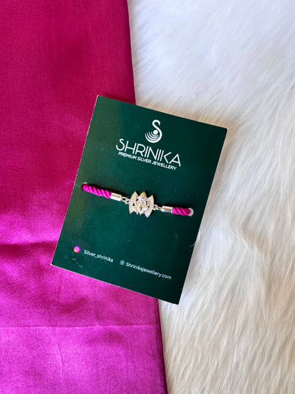 Divine two tone 925 Silver rakhi