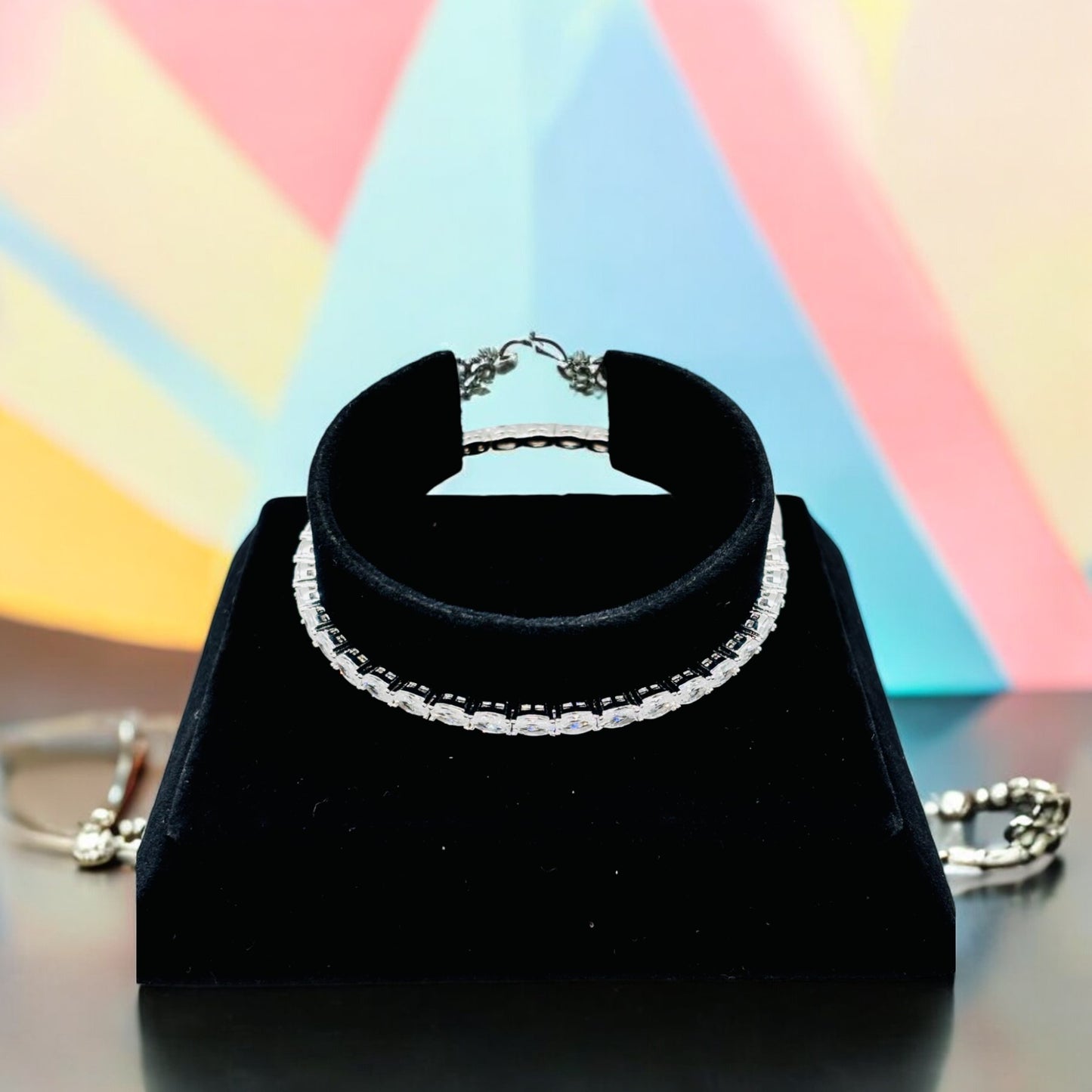 Sleek Box CZ bangle