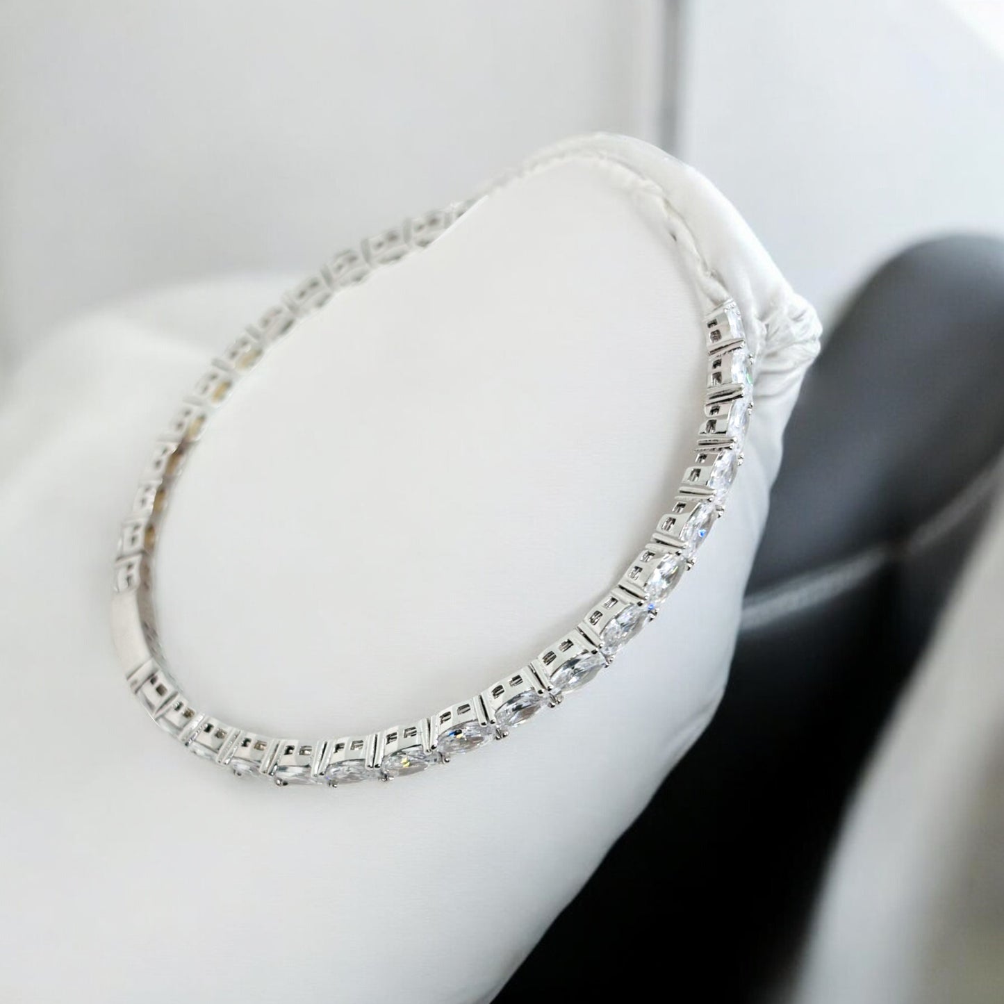 Sleek Box CZ bangle