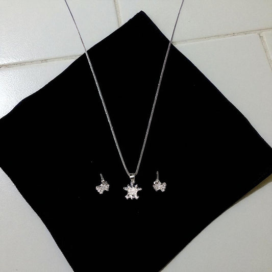 Little Crown silver Pendant Set