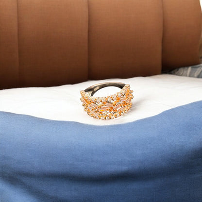 Magnanimous Rose gold plated 925 silver Ring