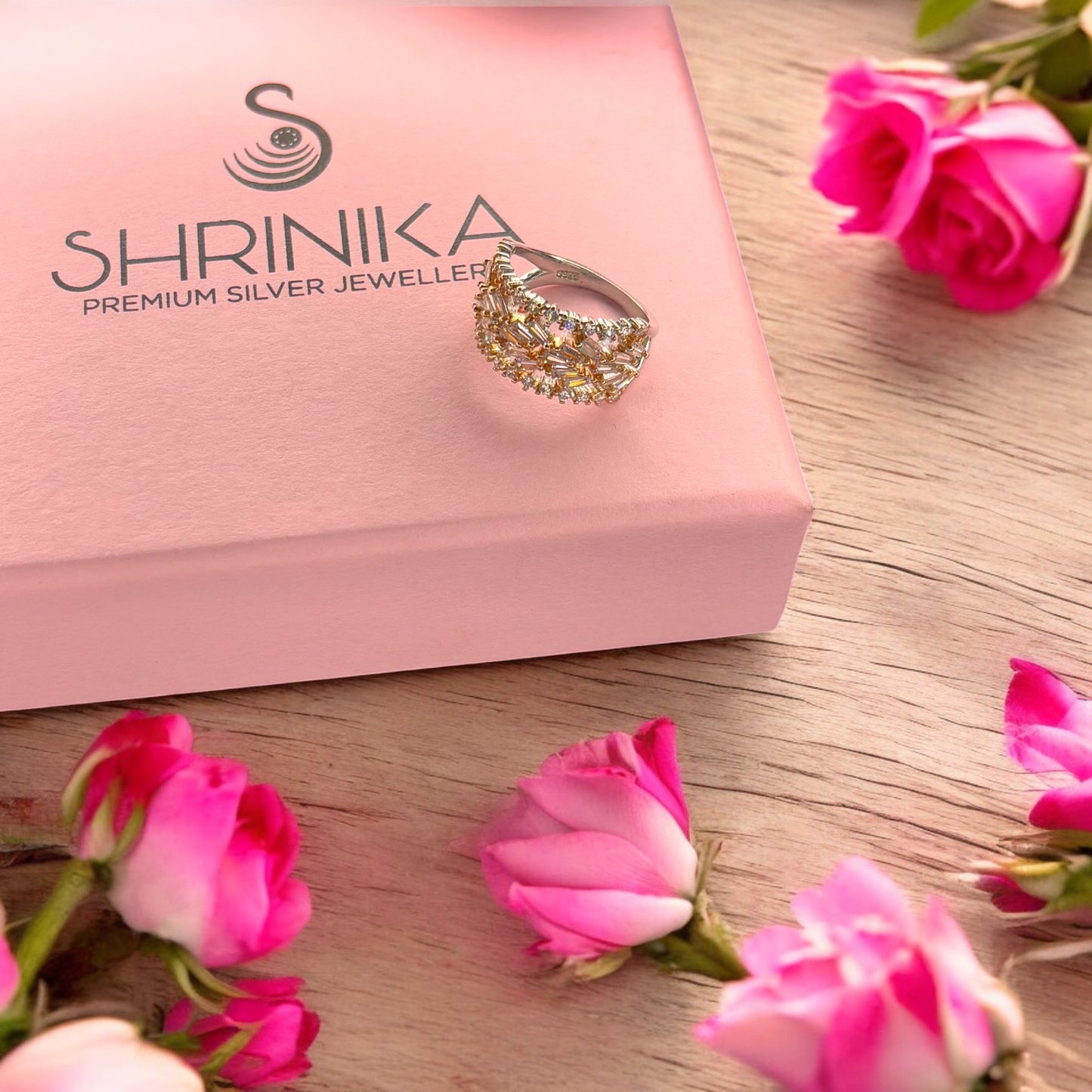 Magnanimous Rose gold plated 925 silver Ring