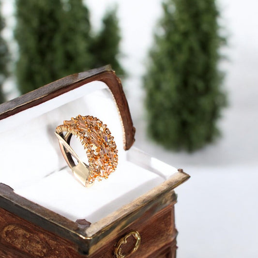 Magnanimous Rose gold plated 925 silver Ring