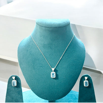 Ocean Whisper– Sterling Silver 925 Pendant Set