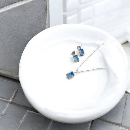 Ocean Whisper– Sterling Silver 925 Pendant Set