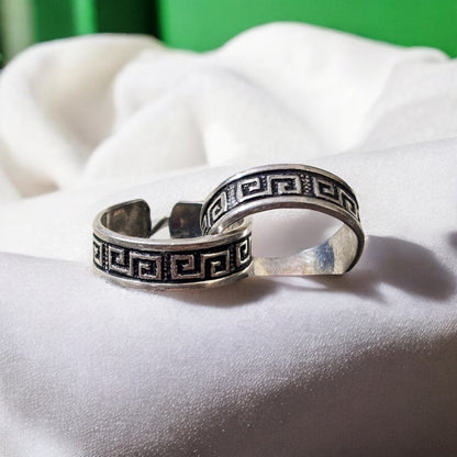 Oxidised Comfy Toe ring