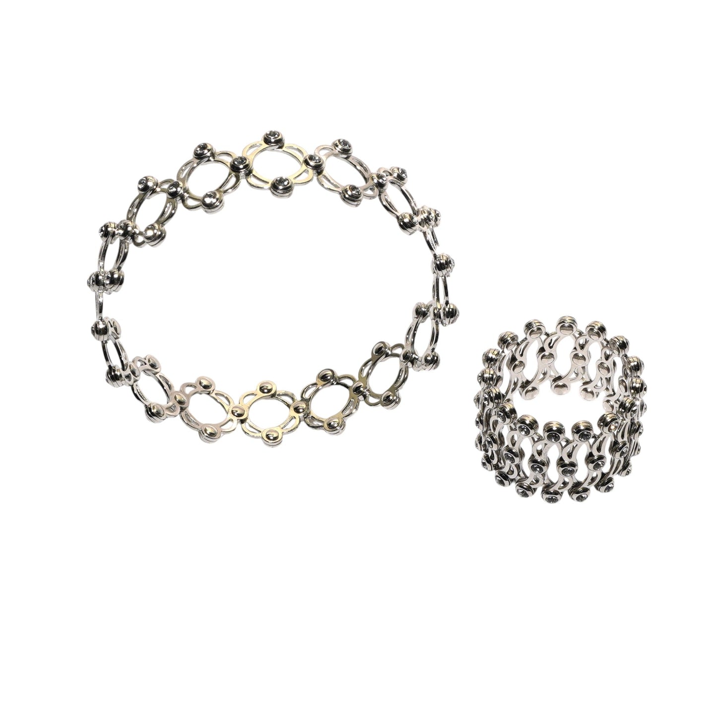 Sterling silver kada convertible ring