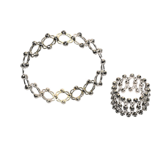 Sterling silver kada convertible ring