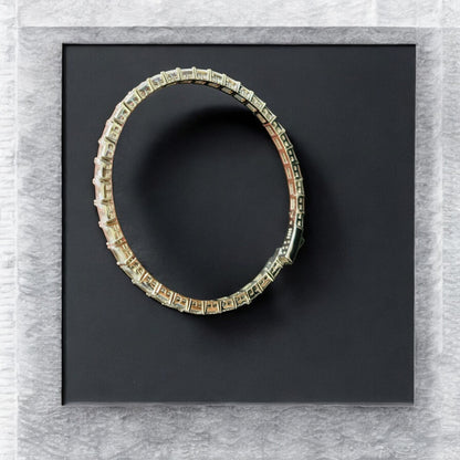 Sleek Box CZ bangle