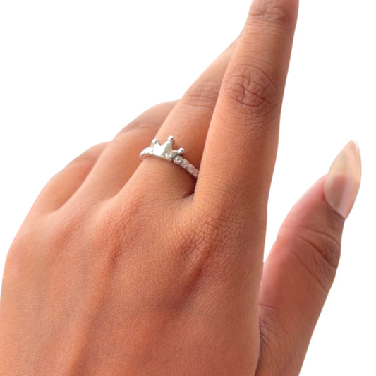 Princess crown proposal Silver Ring