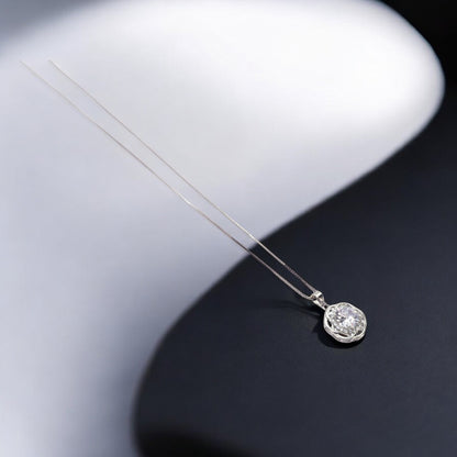 Radiant Solitaire Pendant Necklace