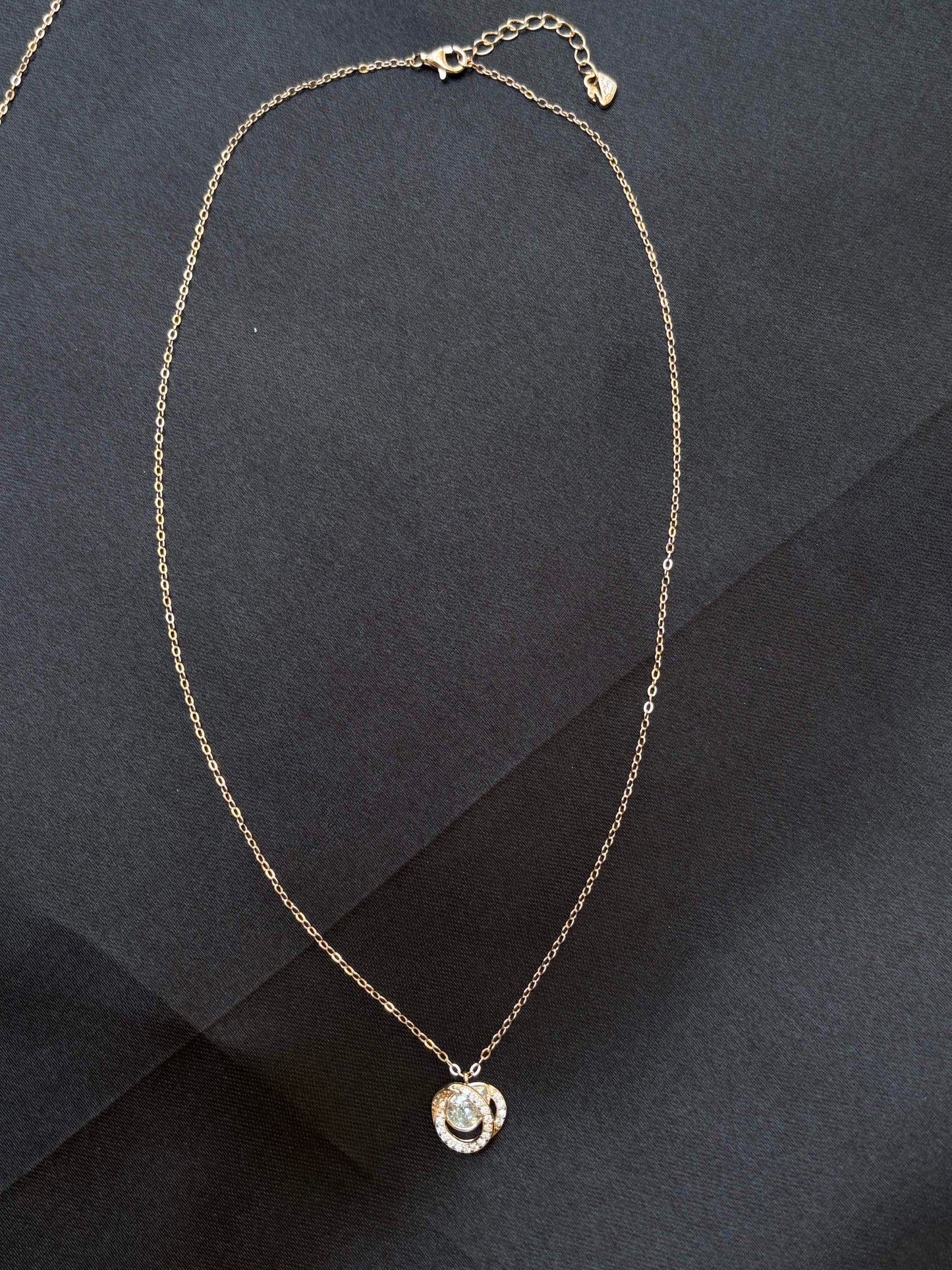 Rose Gold captured diamond Silver Set