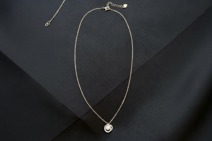Rose Gold captured diamond Silver Set