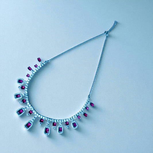 Shining Ruby Necklace set