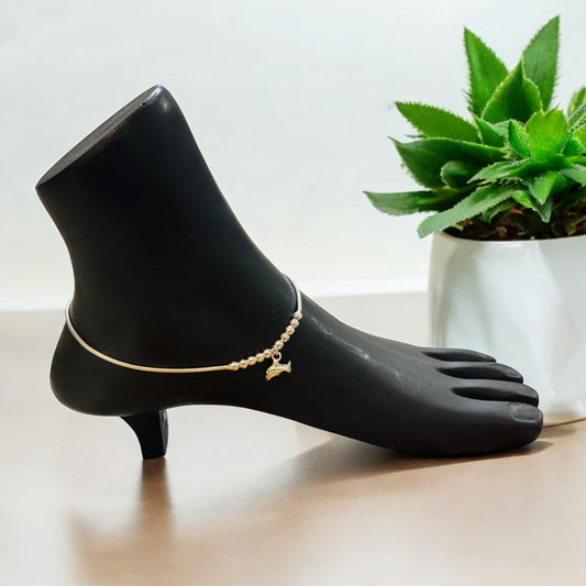 Silver Anklet with Dolphin charm