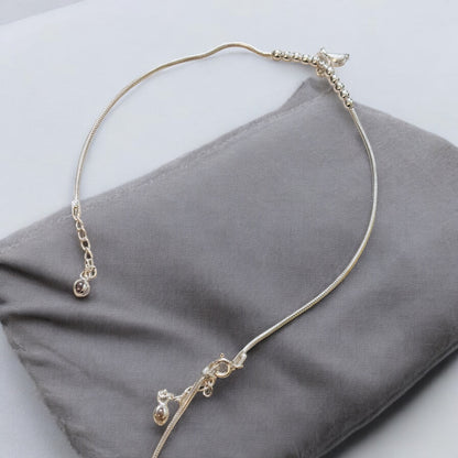 Silver Anklet with Dolphin charm