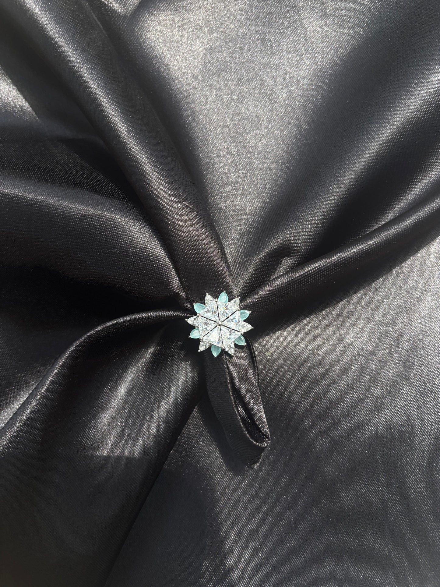 Stardust Wrap – 925 Silver Ring of Infinite Light