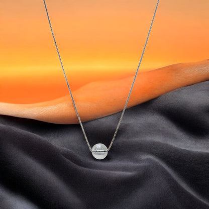 Swarovski minimal silver Necklace