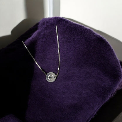 Swarovski minimal silver Necklace