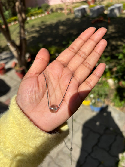 Swarovski minimal silver Necklace