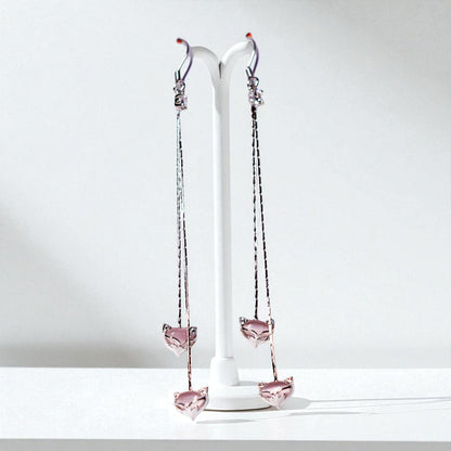 The dangling 925 silver Meow Earrings