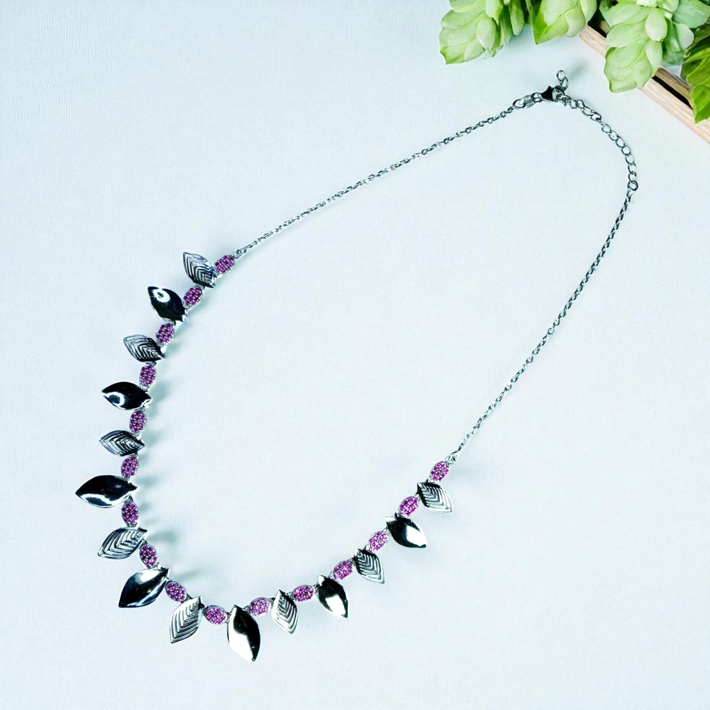 Tribal Statement 925 silver Necklace set