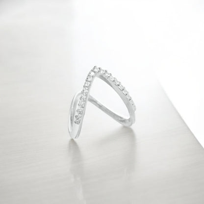 Dazzling Vanki CZ Silver Ring